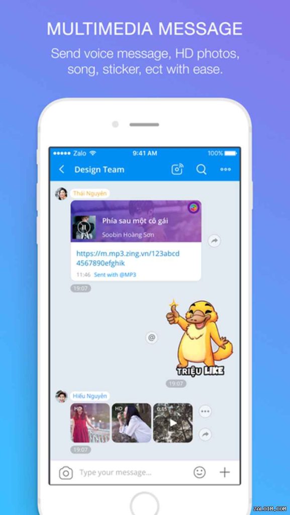 Zalo视频通话多人模式