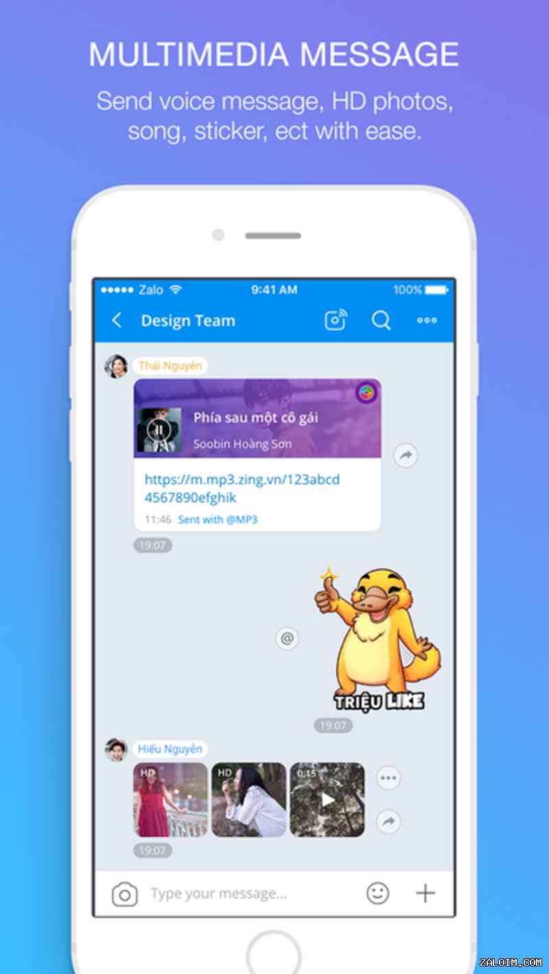 Zalo视频通话多人模式